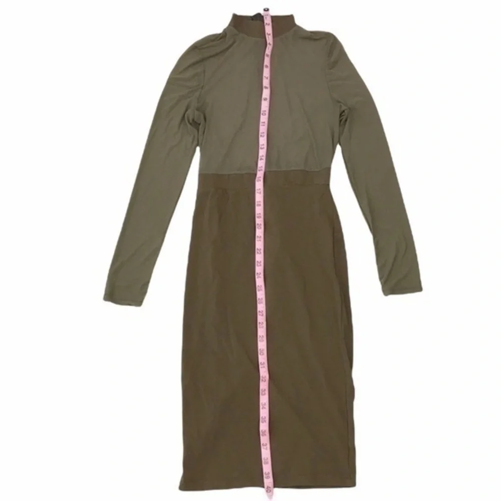 Long Sleeve Sheer Bodycon Dress - Picture 6 of 9